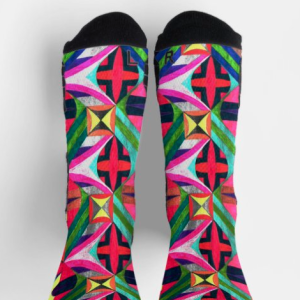 Circuit Mesa Premium Streetwear Socks | Geometric Design | NewFamGear